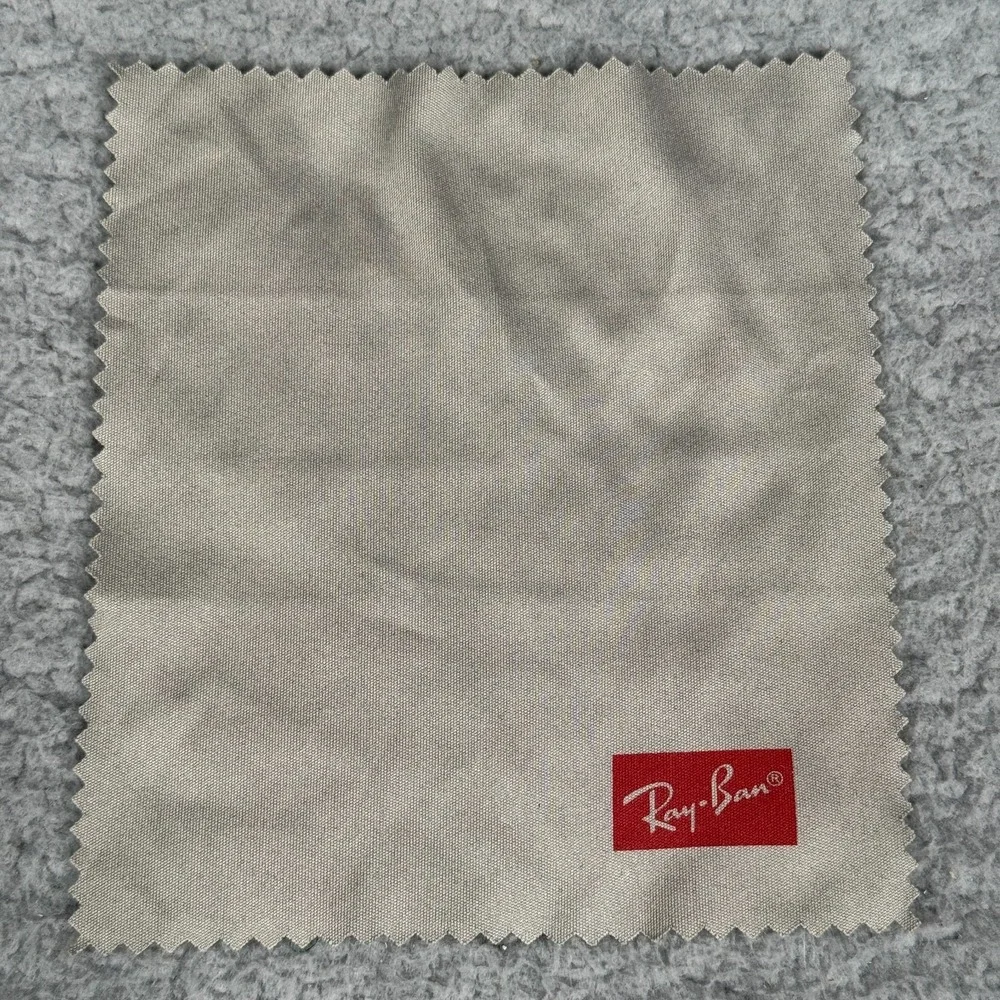 Ray-Ban Black Sunglasses Eyeglasses Case w Cleaning Cloth Genuine Luxottica